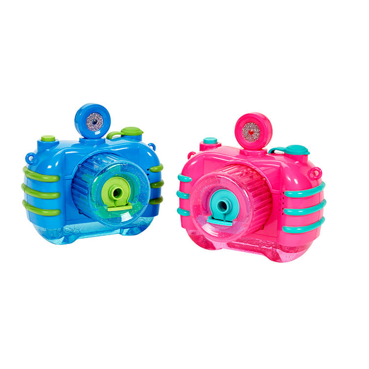 Little Kids Fubbles Bubble Cámara con sonido de obturador realista, luces  divertidas y música. Incluye solución de burbujas premium, rosa (47302E)