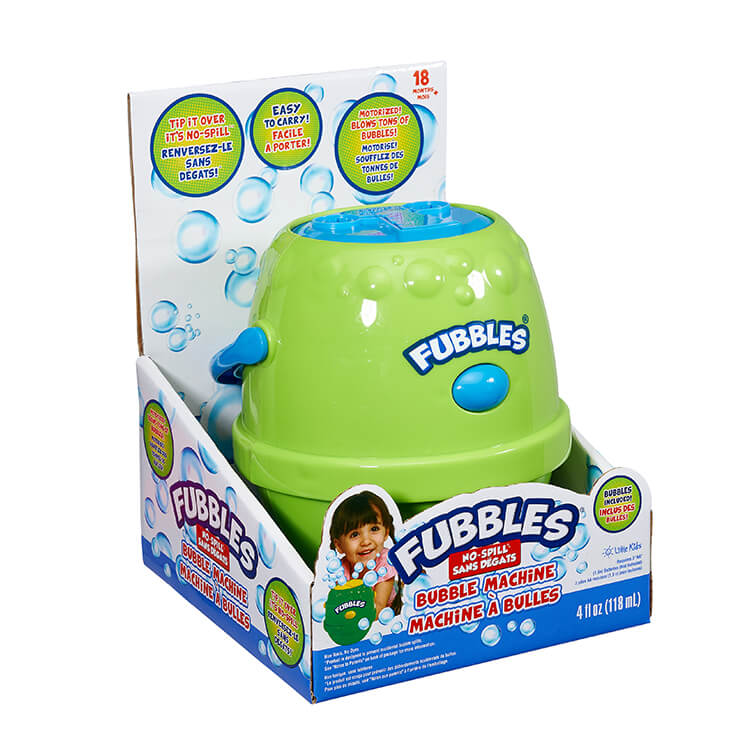 FUBBLES® NO-SPILL® BUBBLE MACHINE | Little Kids, Inc.