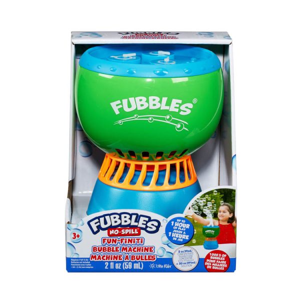 FUBBLES® NO SPILL FUN-FINITI BUBBLE MACHINE | Little Kids, Inc.