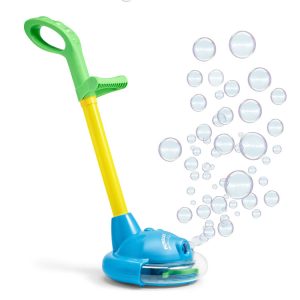 Bubble Play Bubble Bucket - No Spill Pail for Kids w/ [2] Removable Bubble  Blower Wands, Easy