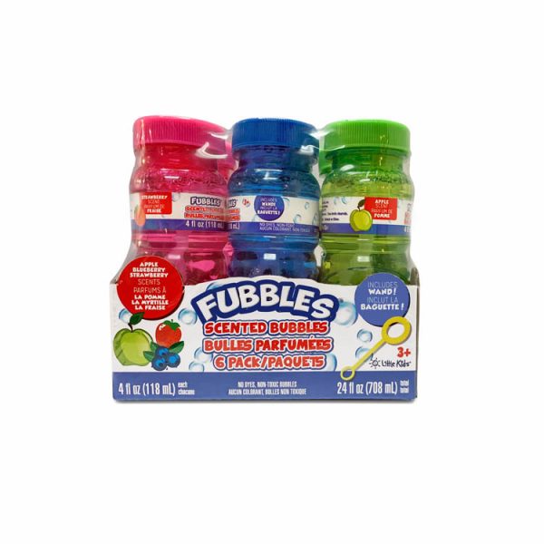 FUBBLES® SCENTED 6 PACK 4 OUNCE BUBBLES Little Kids, Inc.